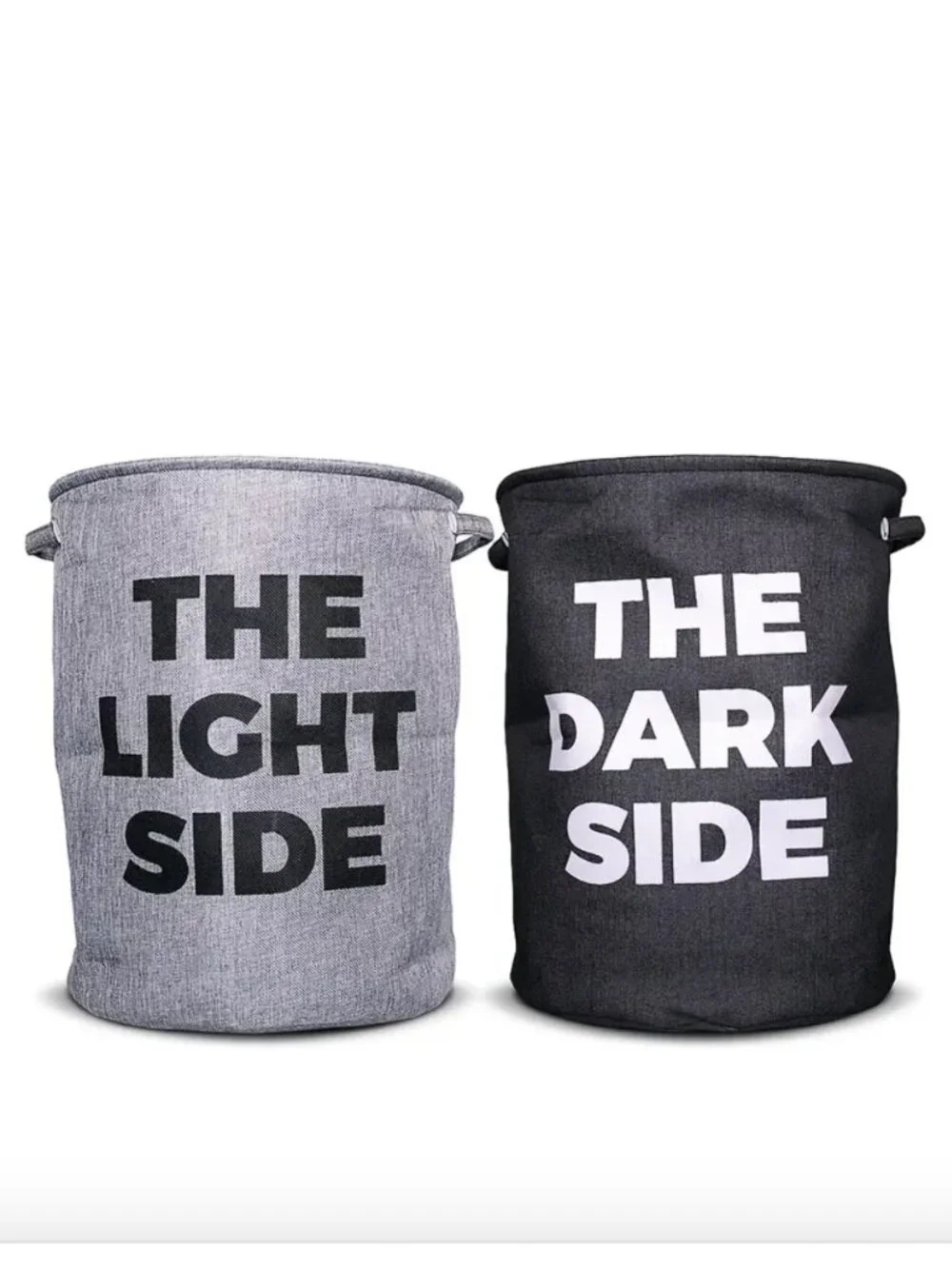 NEW 2 ComfiCo fabric laundry hampers for sorting light and dark laundry